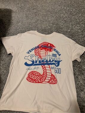 Selby Cream Tee with Red Graphic